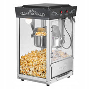 PROFESSIONAL POPCORN MACHINE VEVOR 8 OZ 800W BLACK STAINLESS STEEL