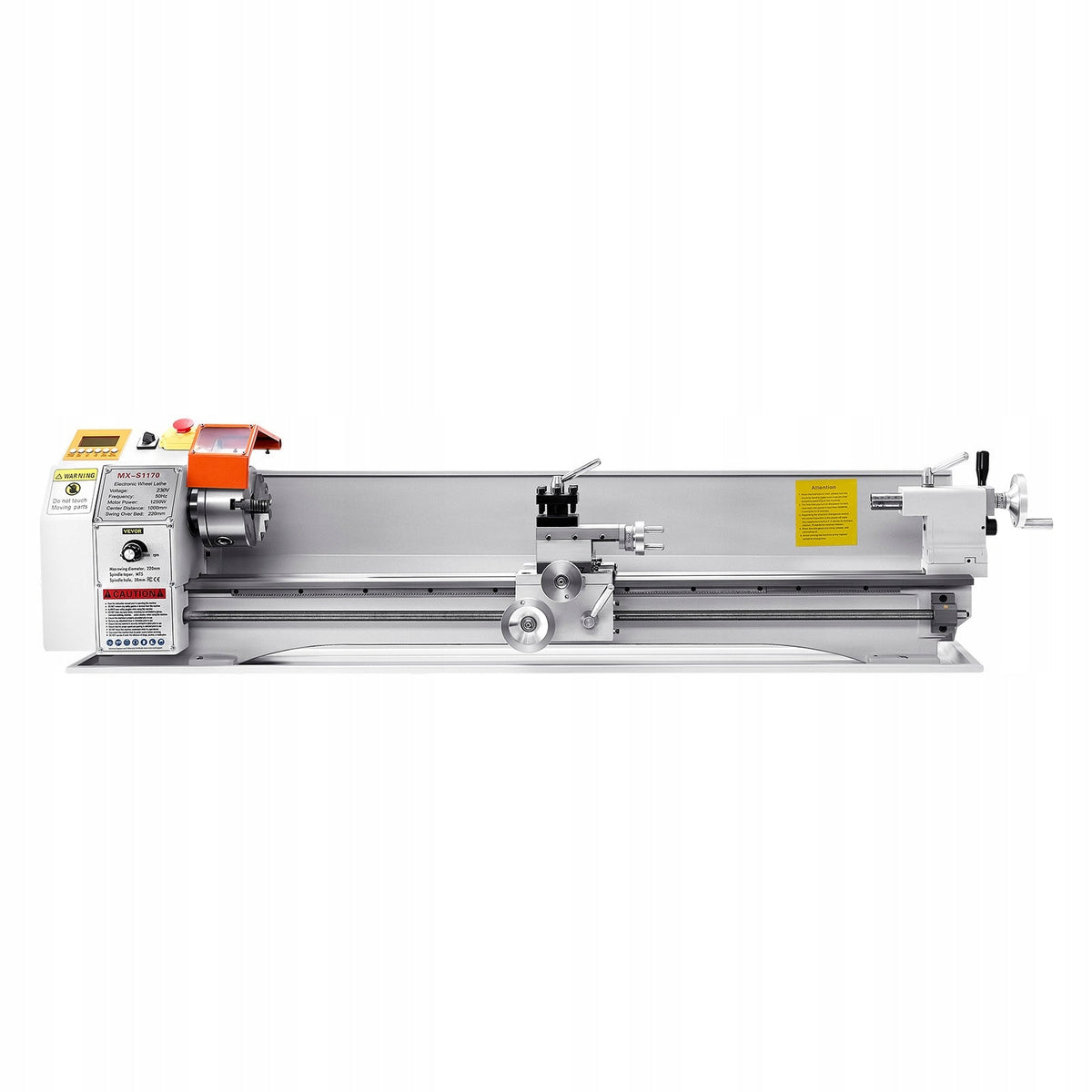 VEVOR METAL LATHE 220X1000 MM AUTOMATIC FEED 1250W BRUSHLESS