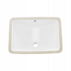 VEVOR Professional Undermount Sink Ceramic 530x375 MM Rectangular