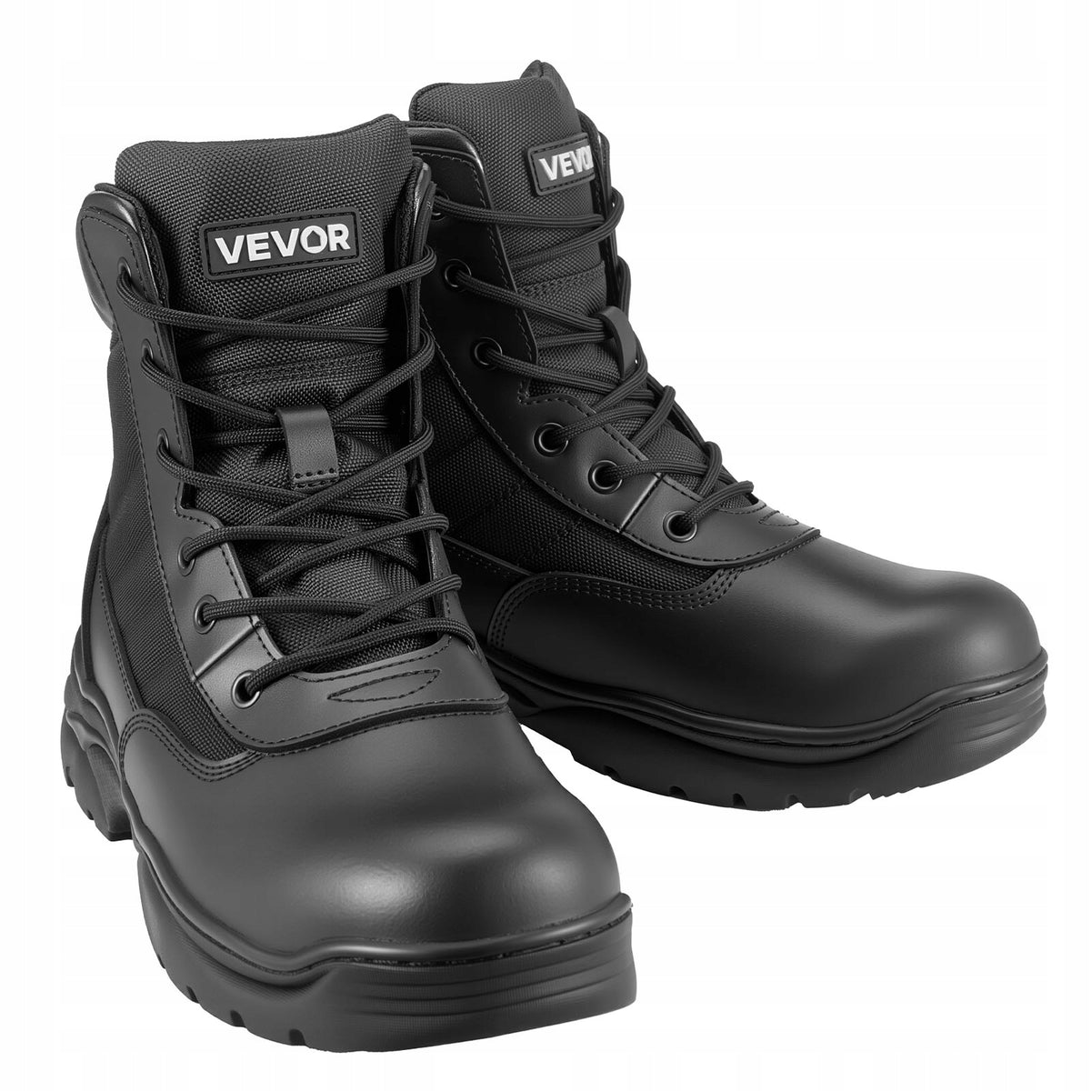 VEVOR MEN'S TACTICAL TREKKING WORK BOOTS 6 INCH BLACK ULTRALIGHT