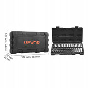 VEVOR 46-PIECE SOCKET WRENCH SET 1/4 INCH DRIVE SAE & DURABLE