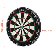 VEVOR PROFESSIONAL SISAL FIBRE STAPLE-FREE DARTBOARD 450 MM