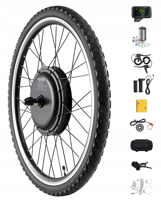 VEVOR ELECTRIC BIKE CONVERSION KIT 1000W 48V 420RPM LCD PAS 26