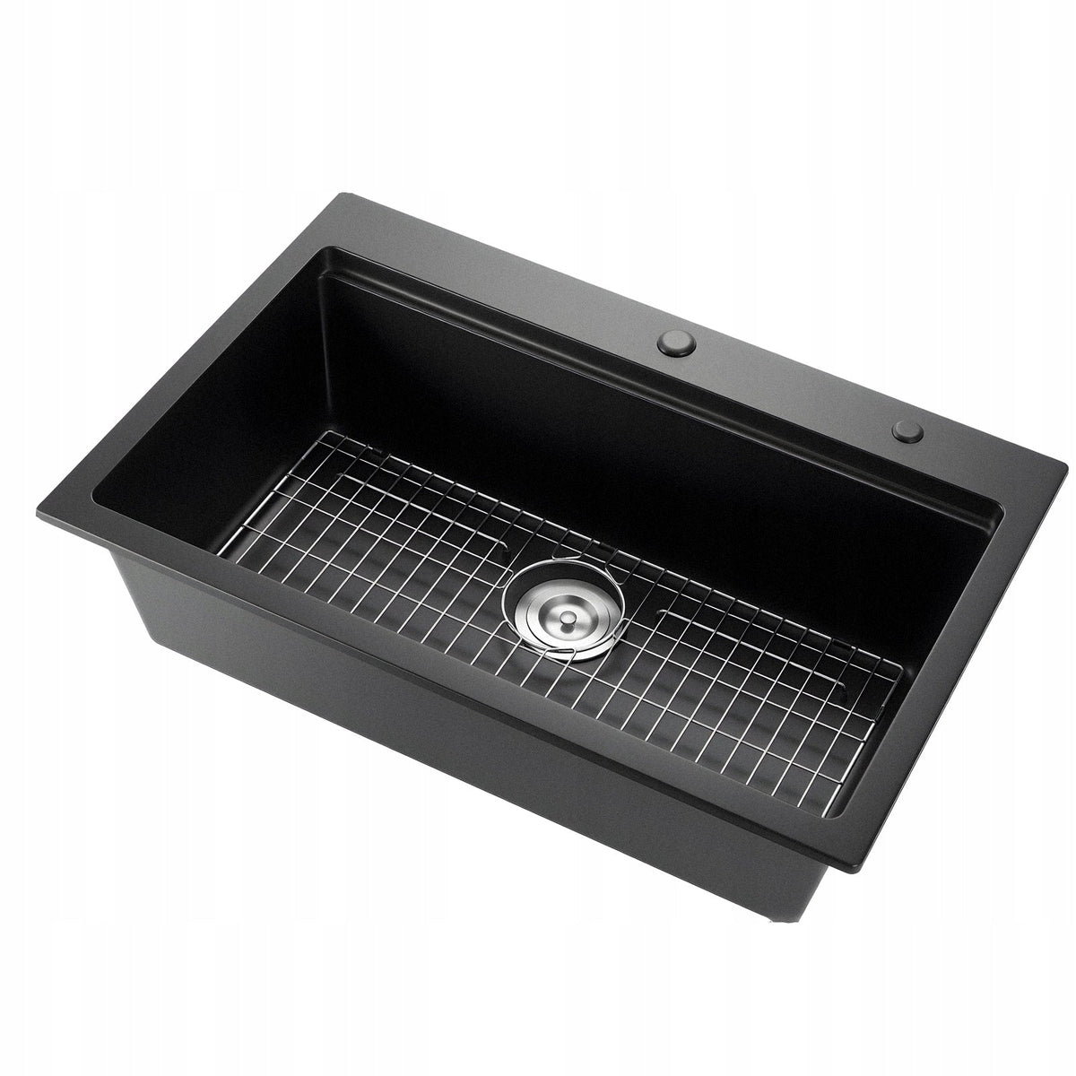 VEVOR 84x56x25 CM PREMIUM BLACK GRANITE KITCHEN SINK COUNTERTOP MOUNT