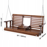 VEVOR CEDAR GARDEN SWING 1523X710X600 MM STURDY AND DURABLE