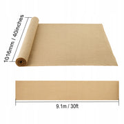 VEVOR JUTE FABRIC ROLL 40X915CM NATURAL 50X50 STRONG SOLID
