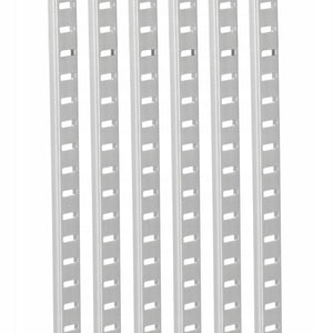 VEVOR 923MM SHELF PILLARS 8 PCS ADJUSTABLE STEEL SHELF BRACKETS