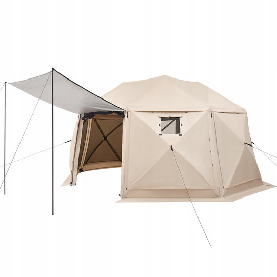VEVOR FOLDABLE PAVILION 4.57X4.57M 13-SIDED SPHERICAL PREMIUM TENT