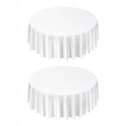 VEVOR 2 PCS ROUND TABLECLOTHS 3048 MM POLYESTER DURABLE WRINKLE-RESISTANT