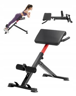 VEVOR ROMAN CHAIR HYPEREXTENSION BACK EXERCISE BENCH 250LBS FOLDABLE