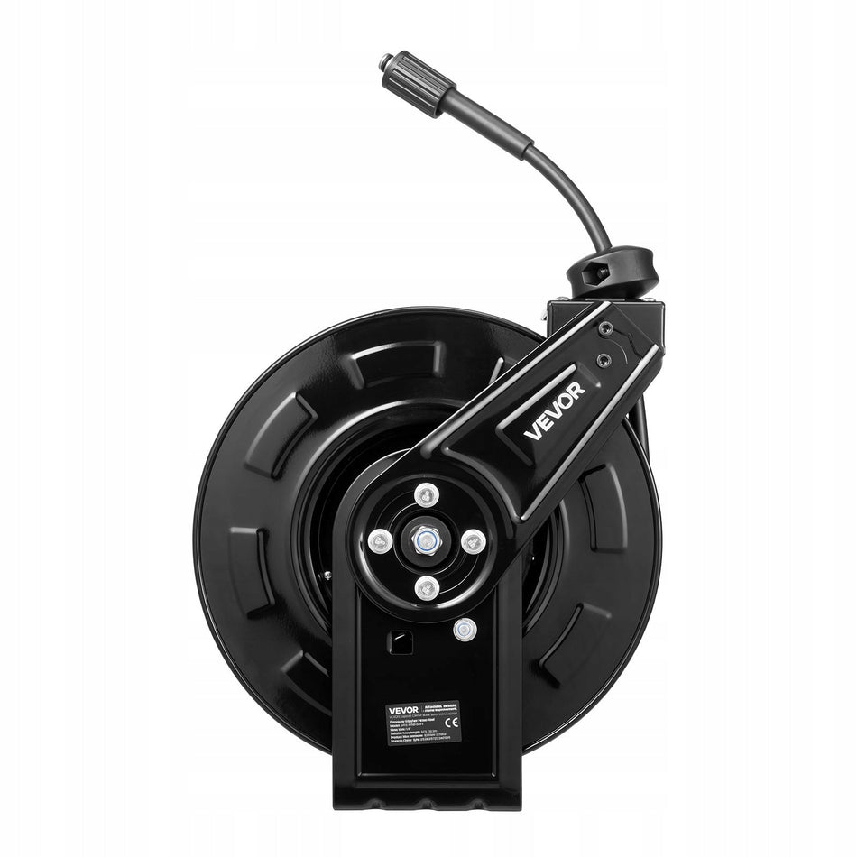 HOSE REEL FOR PRESSURE WASHER VEVOR 18.3M X 6.35MM STRONG STEEL