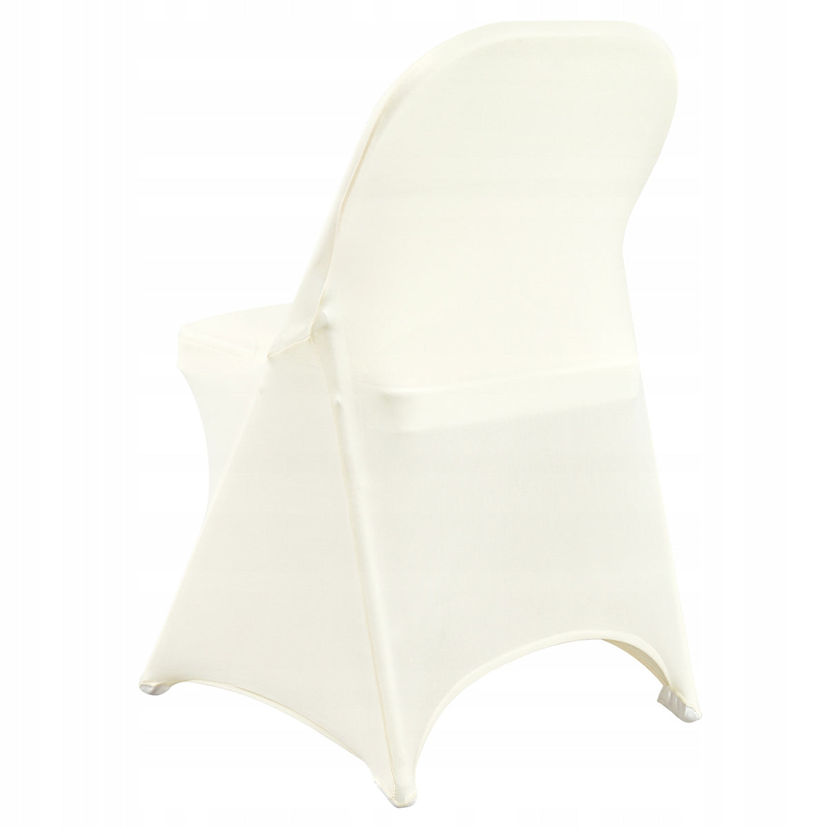 VEVOR FOLDING CHAIR COVERS 50PCS ELASTIC SPANDEX OFF-WHITE