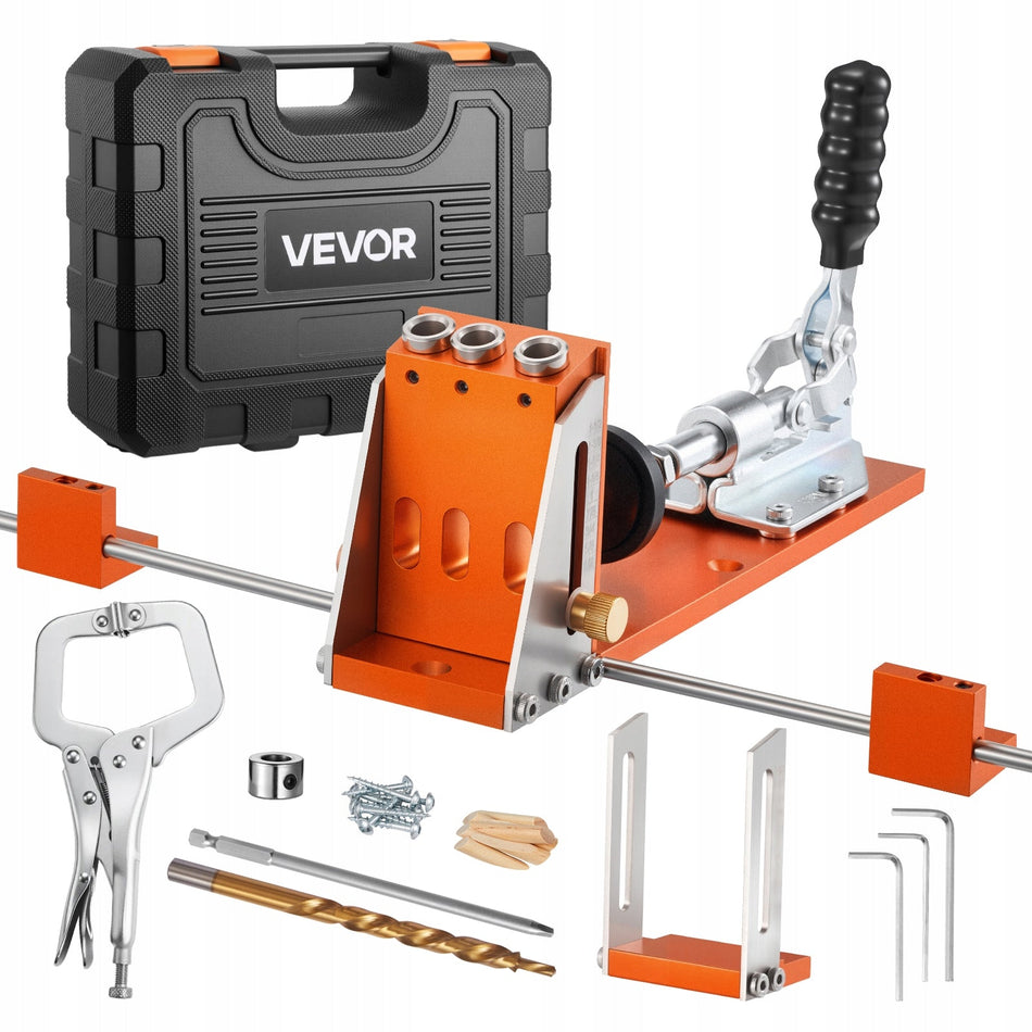 PROFESSIONAL VEVOR ALUMINUM POCKET HOLE JIG KIT