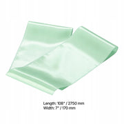 VEVOR SATIN CHAIR SASHES WITH BOWS 275X17CM 100PCS LIGHT GREEN