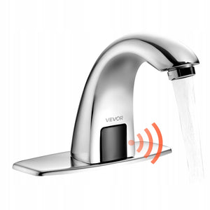 VEVOR TOUCHLESS BASIN FAUCET CHROME SILVER STRONG SENSOR