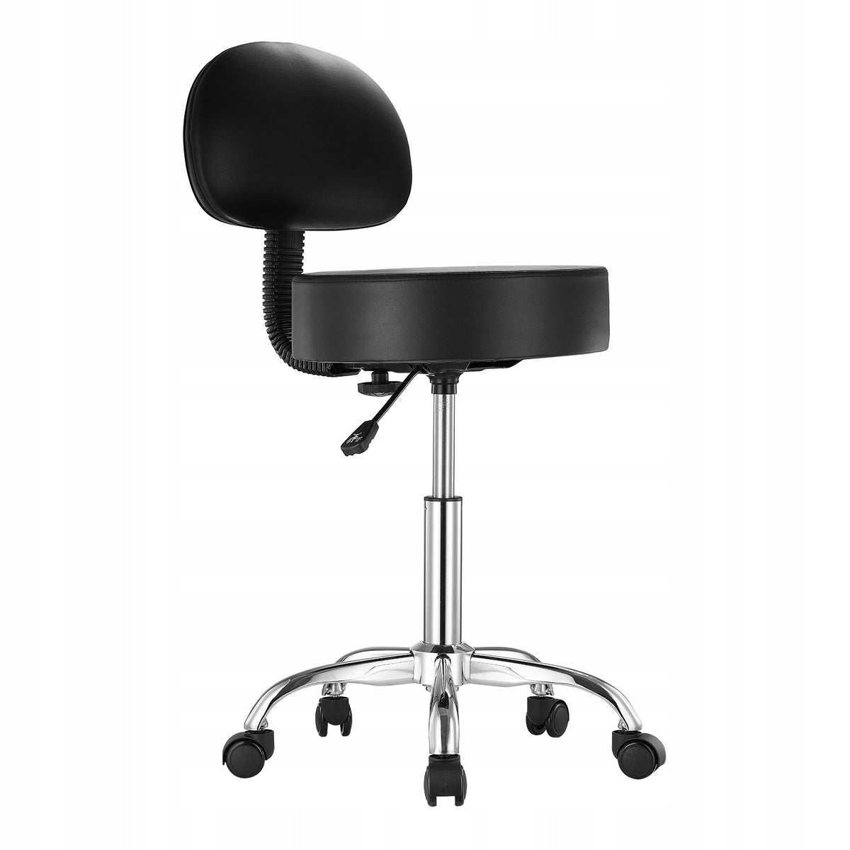 VEVOR SADDLE STOOL SWIVEL ADJUSTABLE 204 KG STRONG BLACK