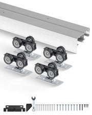 VEVOR SLIDING DOOR TRACK SET 1828MM ALUMINUM SYSTEM