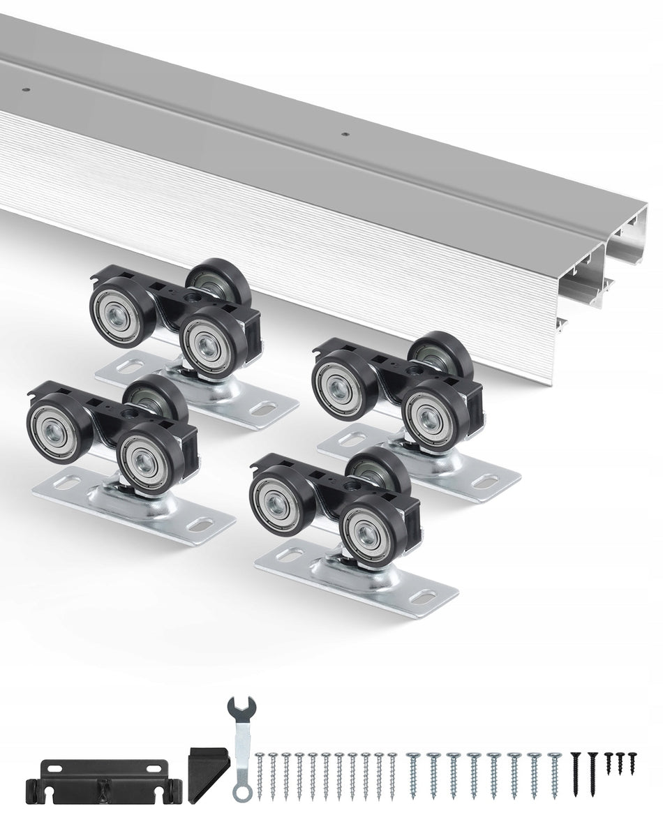 VEVOR SLIDING DOOR TRACK SET 1828MM ALUMINUM SYSTEM
