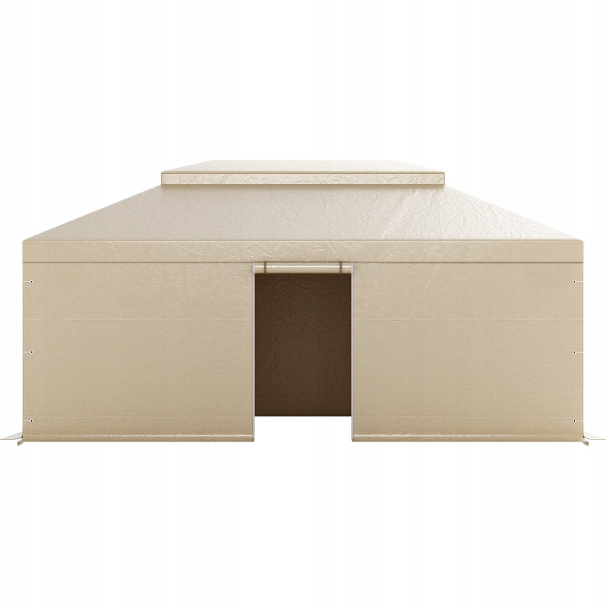 VEVOR WINTER GAZEBO COVER 3.66X6.1M TWO-TIER WATERPROOF BEIGE