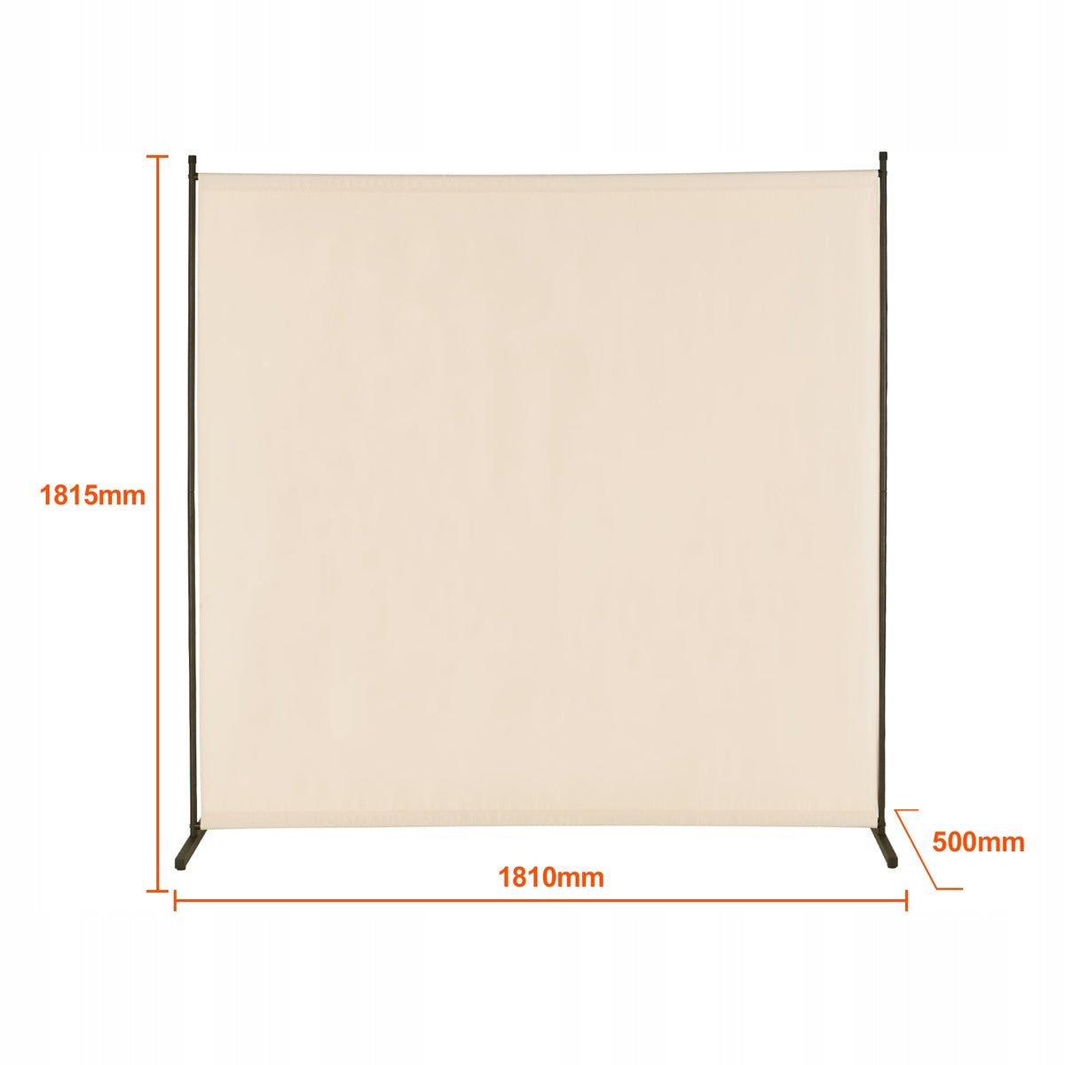 VEVOR PROFESSIONAL SINGLE PANEL ROOM DIVIDER BEIGE STURDY FRAME