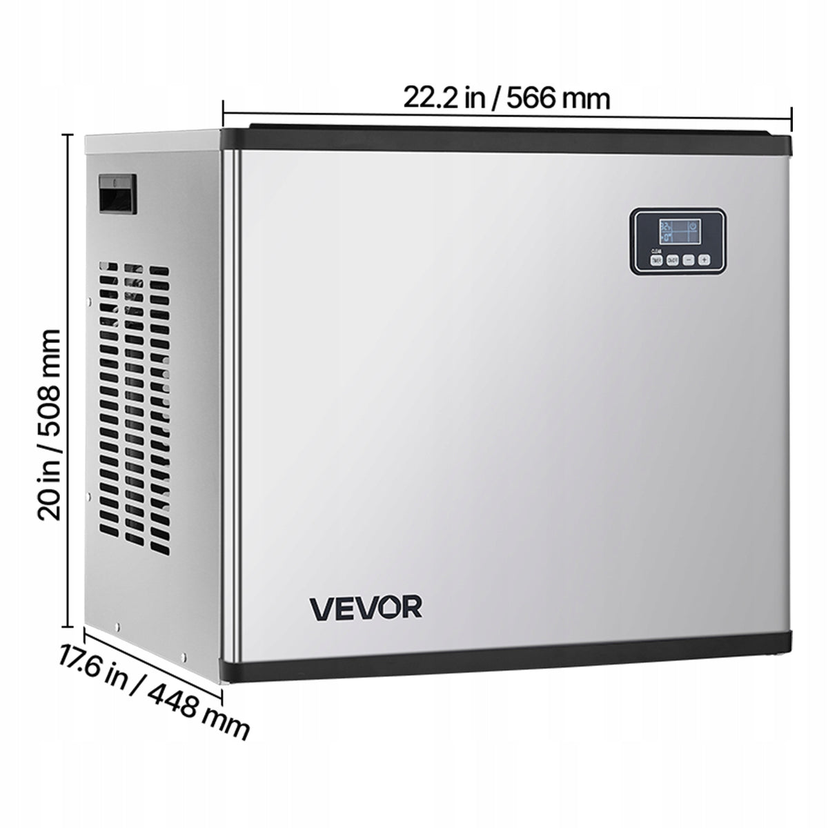 VEVOR COMMERCIAL ICE MAKER HEAD 400 LBS/DAY STAINLESS STEEL