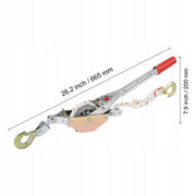 VEVOR MANUAL WINCH 0.75T 30.48M POLYESTER ROPE STRONG AND SOLID