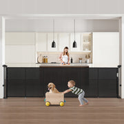 VEVOR FOLDABLE BABY GATE 87 CM STRONG STABLE MESH BLACK