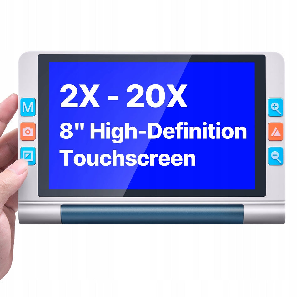 VEVOR PORTABLE 8-INCH DIGITAL MAGNIFIER TOUCH SCREEN 13MP 2X-20X HDMI PREMIUM