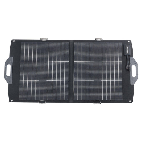 VEVOR 100W Foldable Double-Sided 16-Point Solar Panel