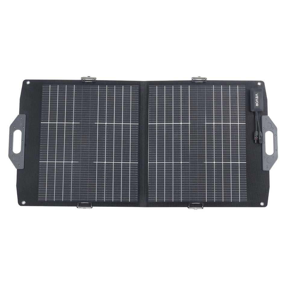 VEVOR 100W Foldable Double-Sided 16-Point Solar Panel