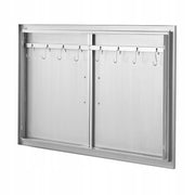 VEVOR BBQ ACCESS DOOR 990X660 MM DOUBLE PREMIUM STAINLESS STEEL
