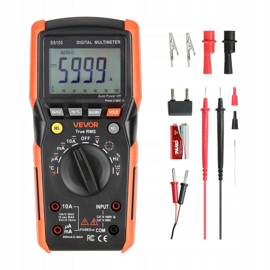 VEVOR DIGITAL TRMS 6000 AC DC CLAMP METER