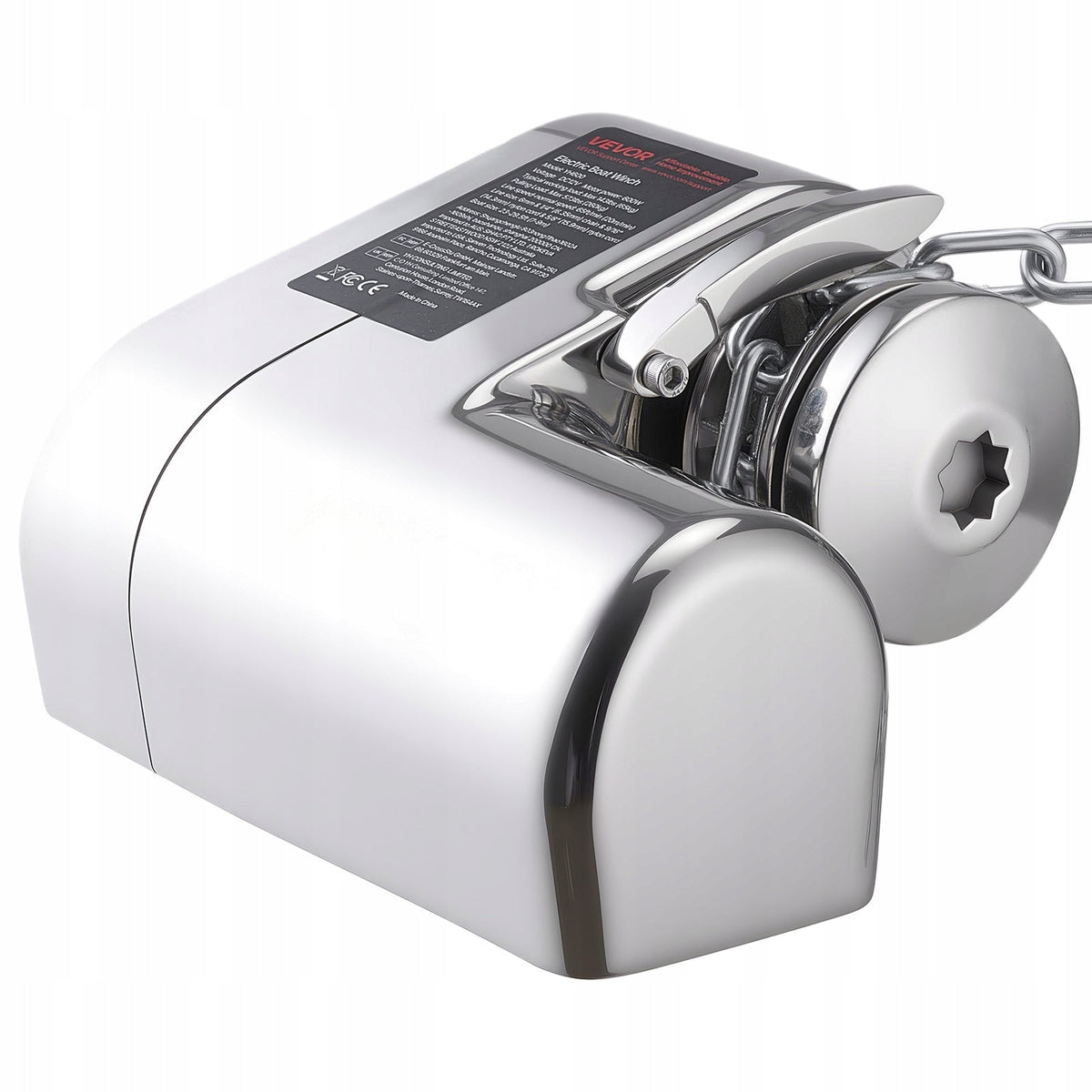 VEVOR 12V 600W ELECTRIC FISHING WINCH 316 STAINLESS STEEL
