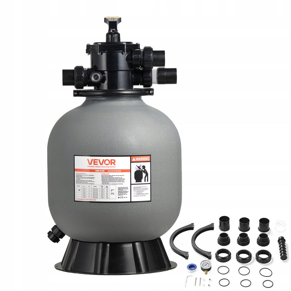 VEVOR SAND FILTER 450 MM 151 L MIN 7 MODES SOLID FILTRATION SYSTEM