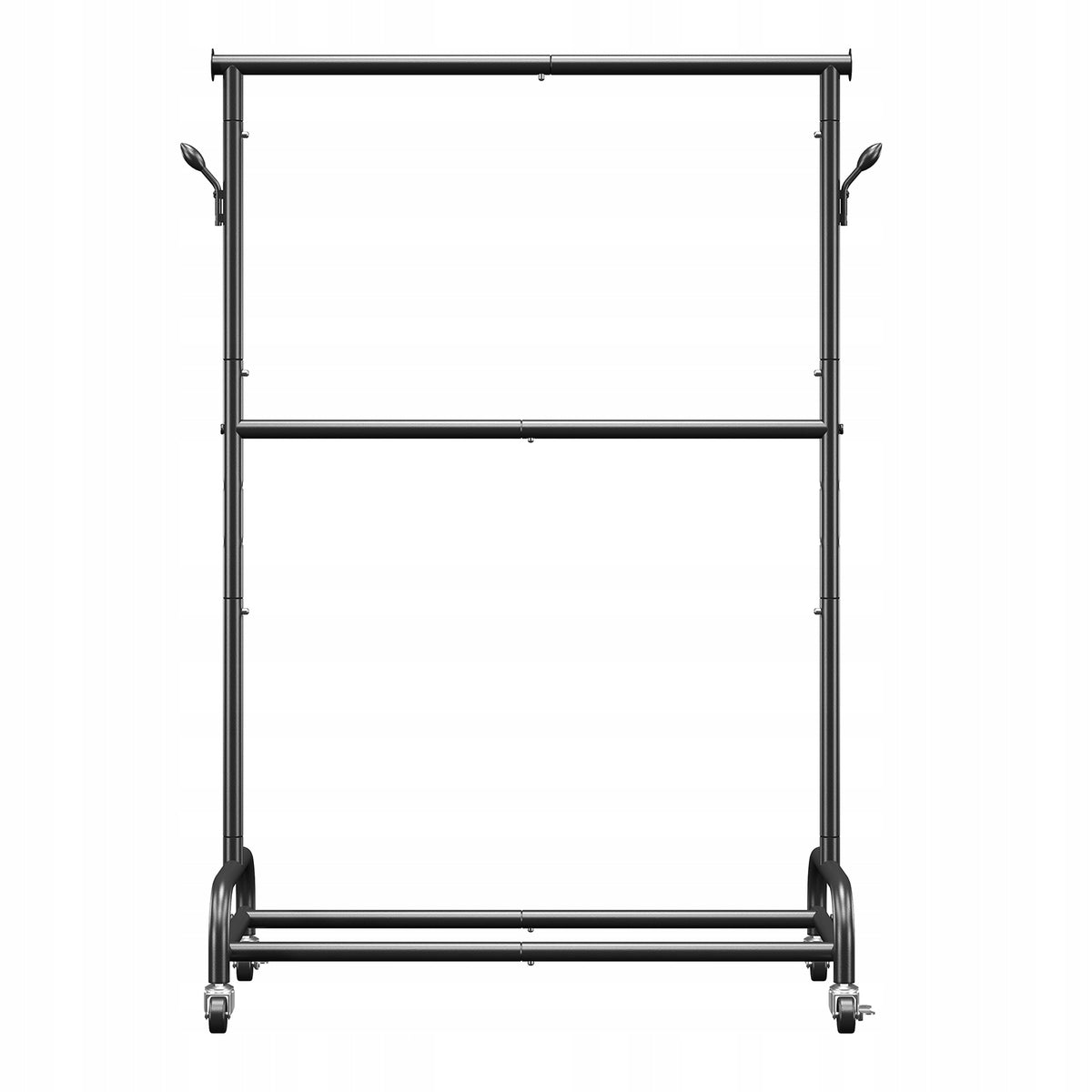 VEVOR Professional Clothes Rack with Wheels and Adjustable Crossbar