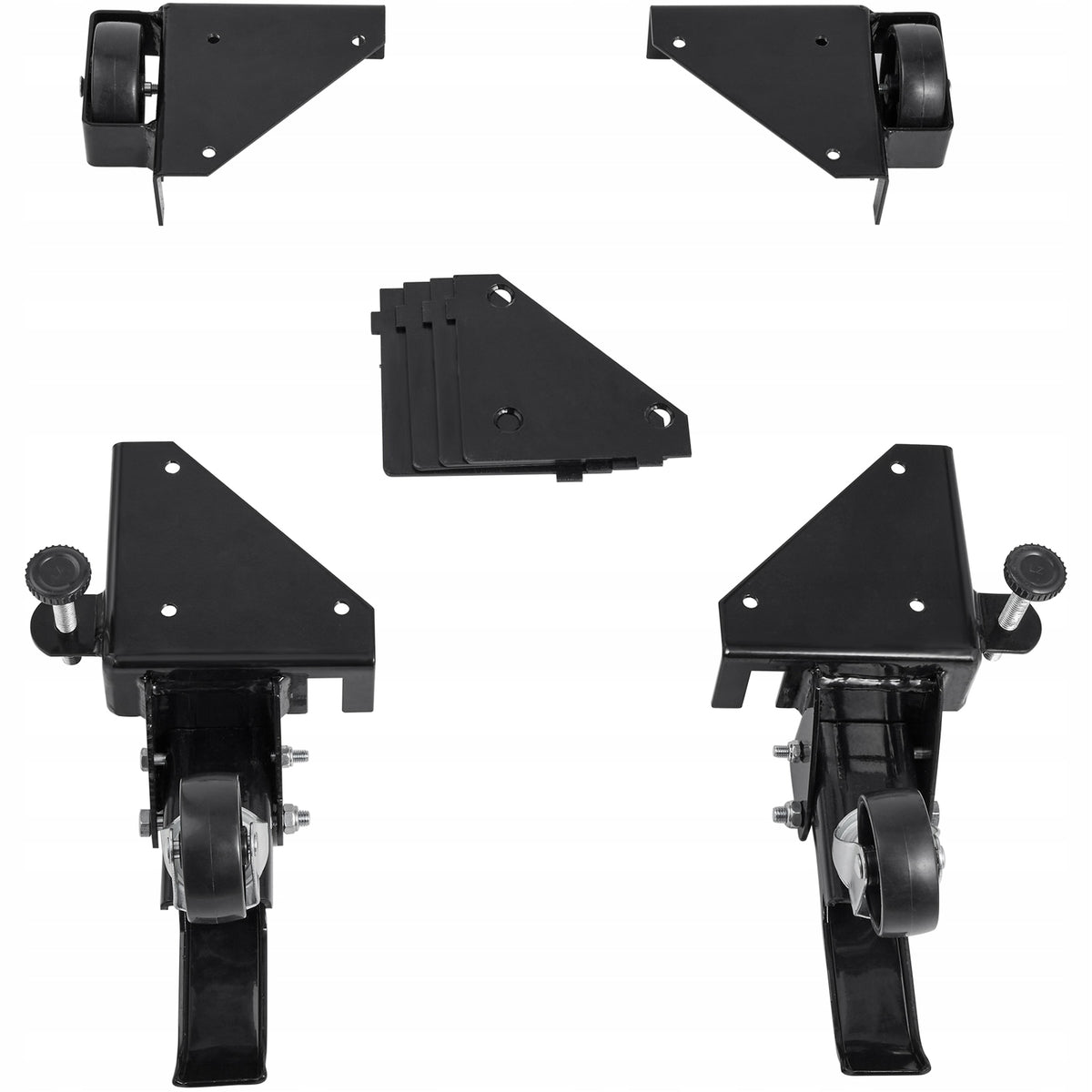 VEVOR MOBILE BASE ADJUSTABLE 241X241MM 181KG LOAD CAPACITY STRONG SOLID