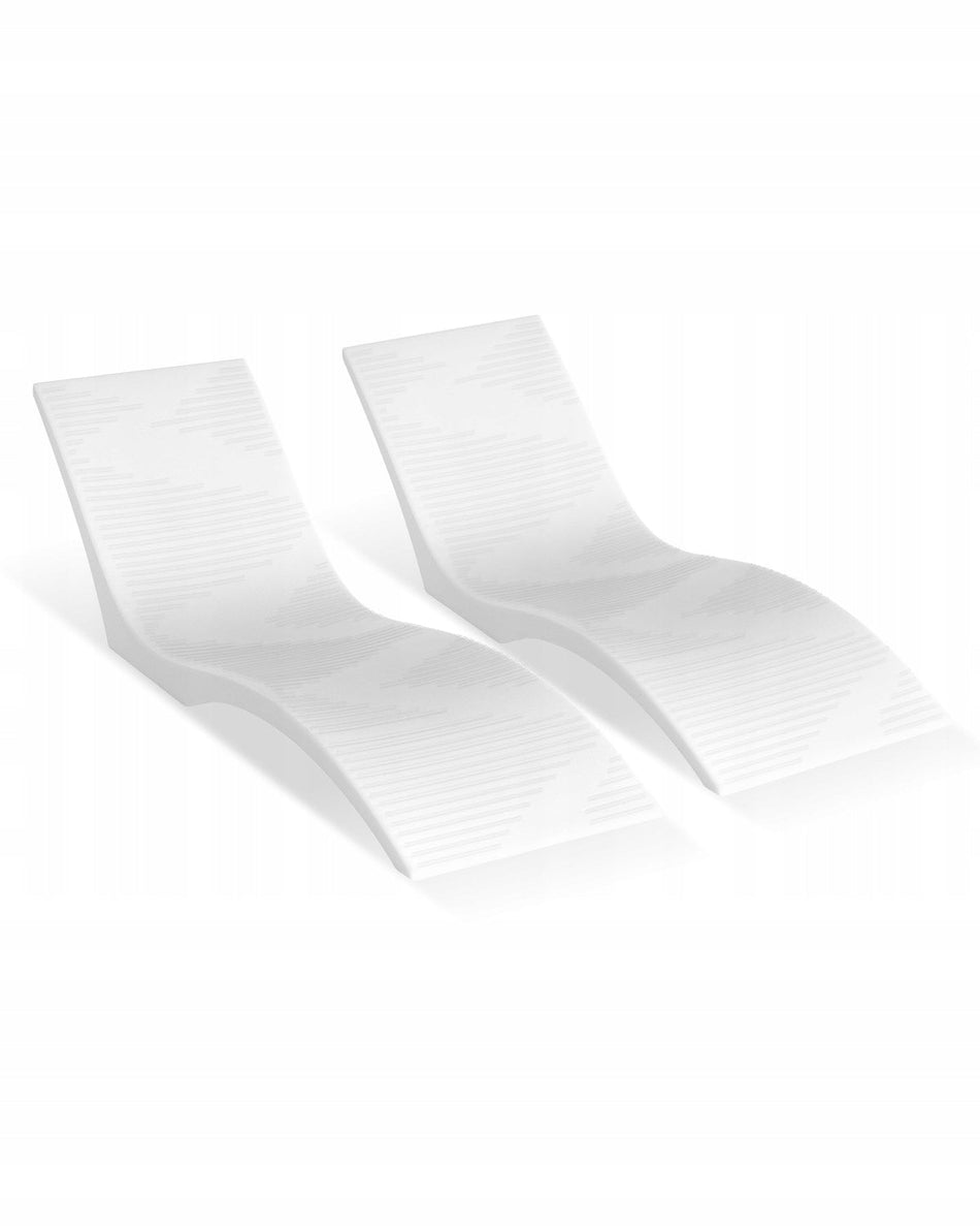 VEVOR POOL LOUNGER SET 2-PIECE ERGONOMIC STRONG POOL LOUNGER