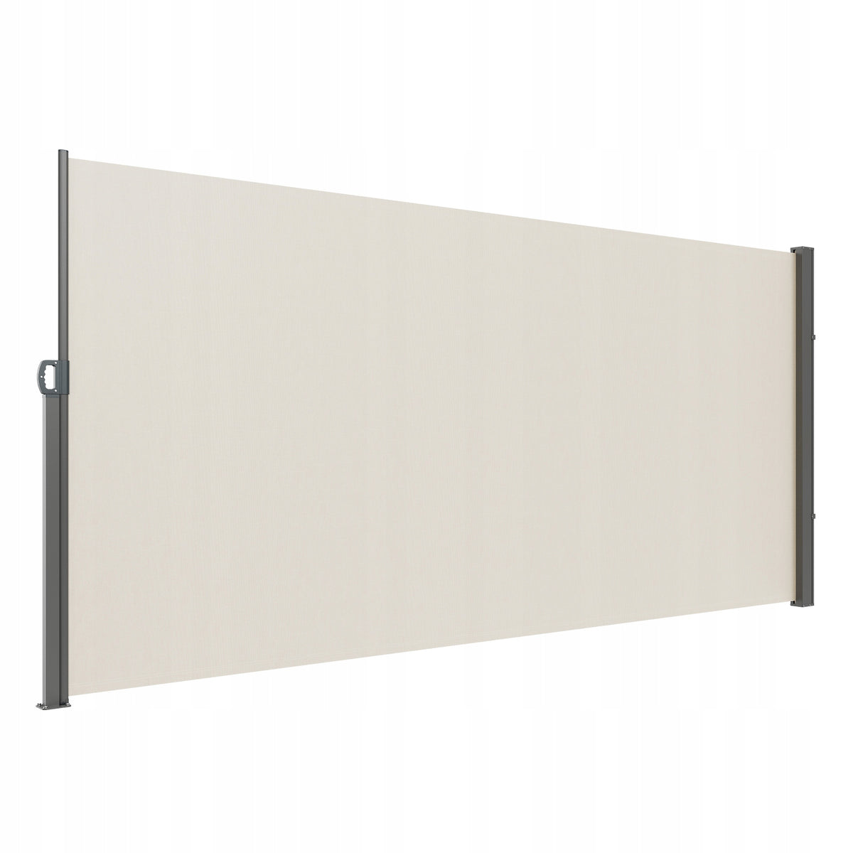 VEVOR SIDE AWNING 160X300 CM BEIGE POLYESTER 180G STRONG IRON FRAME