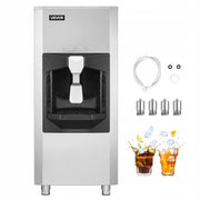 VEVOR PROFESSIONAL ICE DISPENSER 80 KG 9 KG MIN WITH CRUSHER STEEL