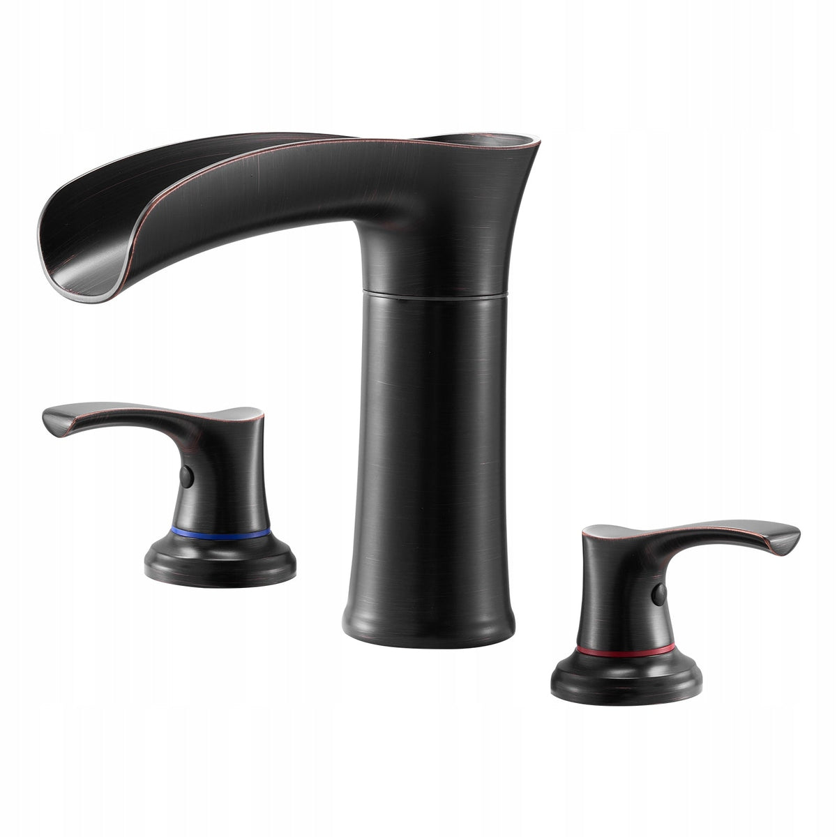 VEVOR ROMAN TUB FAUCET 3-HOLE 2-HANDLE OIL-RUBBED BRONZE SOLID