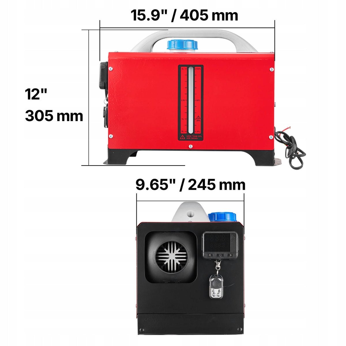 VEVOR DIESEL AIR HEATER 12-24V 5-8KW FAST HEATING
