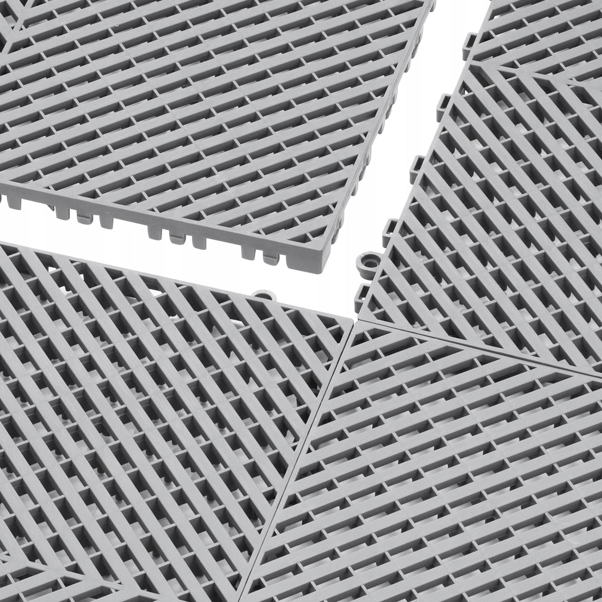 VEVOR MODULAR DRAINAGE MAT 24 PCS 15.7X15.7 INCH PP NON-SLIP