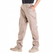VEVOR FLAME-RETARDANT MEN'S PANTS XXL COTTON KHAKI 9 POCKETS