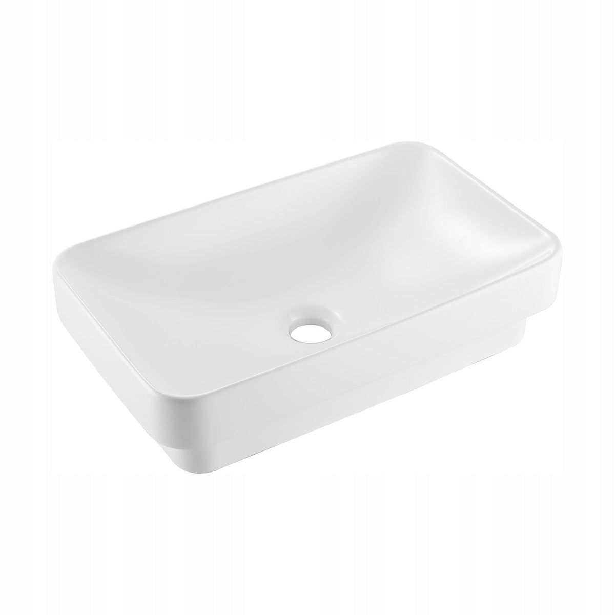 VEVOR PROFESSIONAL SEMI-RECESSED RECTANGULAR SINK 490X305 MM WHITE