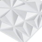 SET OF 33 VEVOR 3D WALL PANELS 30X30 CM PVC DIAMOND MATTE WHITE