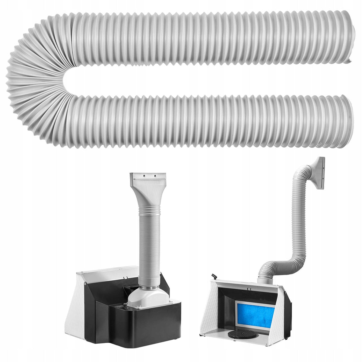 VEVOR SPRAY BOOTH WITH TWO FANS 545X475X370MM LED POWERFUL