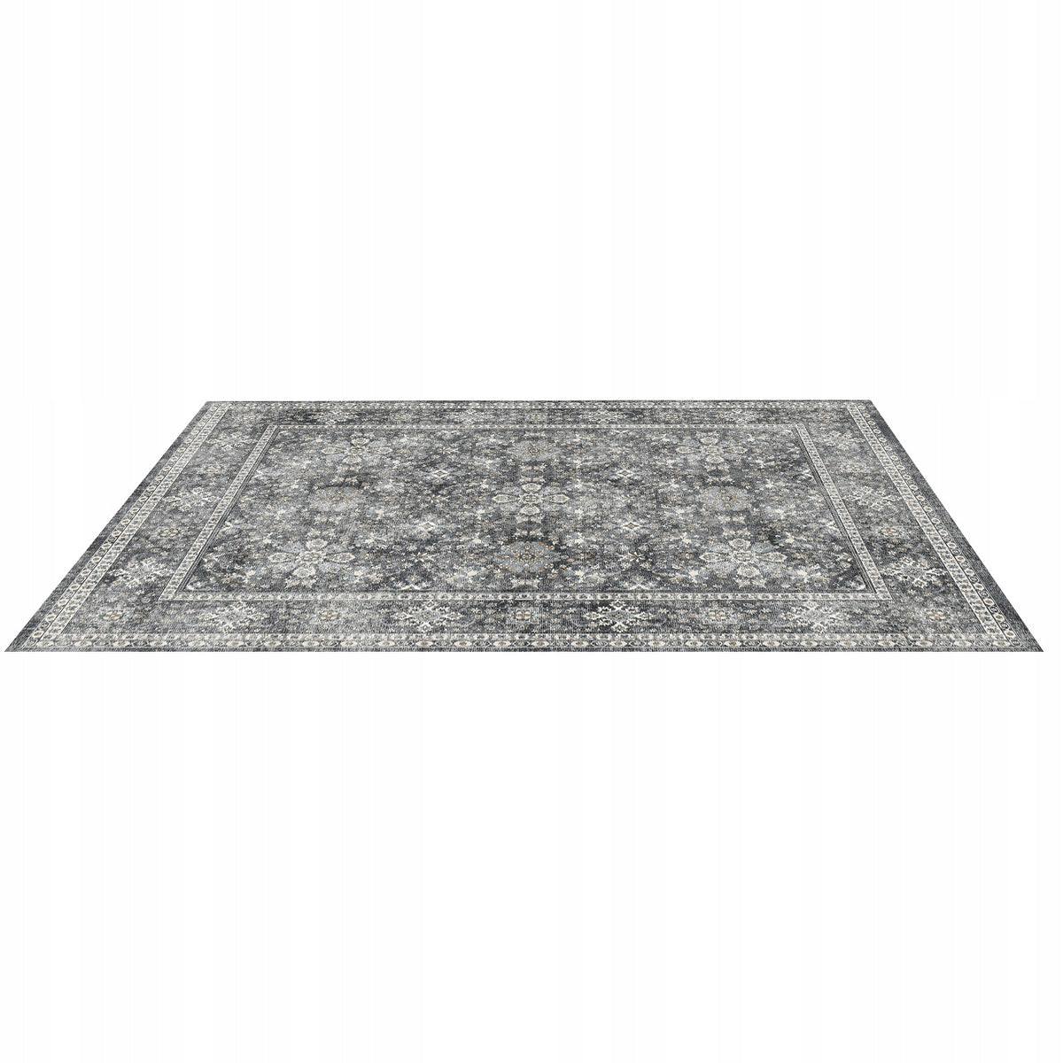 VEVOR CARPET 2439X3048 MM SHORT PILE WASHABLE NON-SLIP GREY