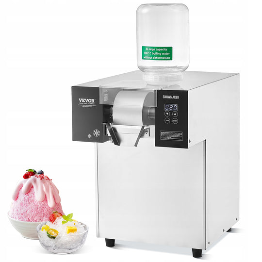VEVOR COMMERCIAL 175KG/24H SNOWFLAKE ICE MACHINE POWERFUL STEEL