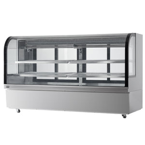VEVOR 901L 4-TIER COMMERCIAL REFRIGERATED DISPLAY CASE WITH LED LIGHTING, HEAVY DUTY STEEL
