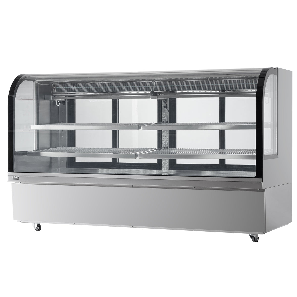 VEVOR 901L 4-TIER COMMERCIAL REFRIGERATED DISPLAY CASE WITH LED LIGHTING, HEAVY DUTY STEEL